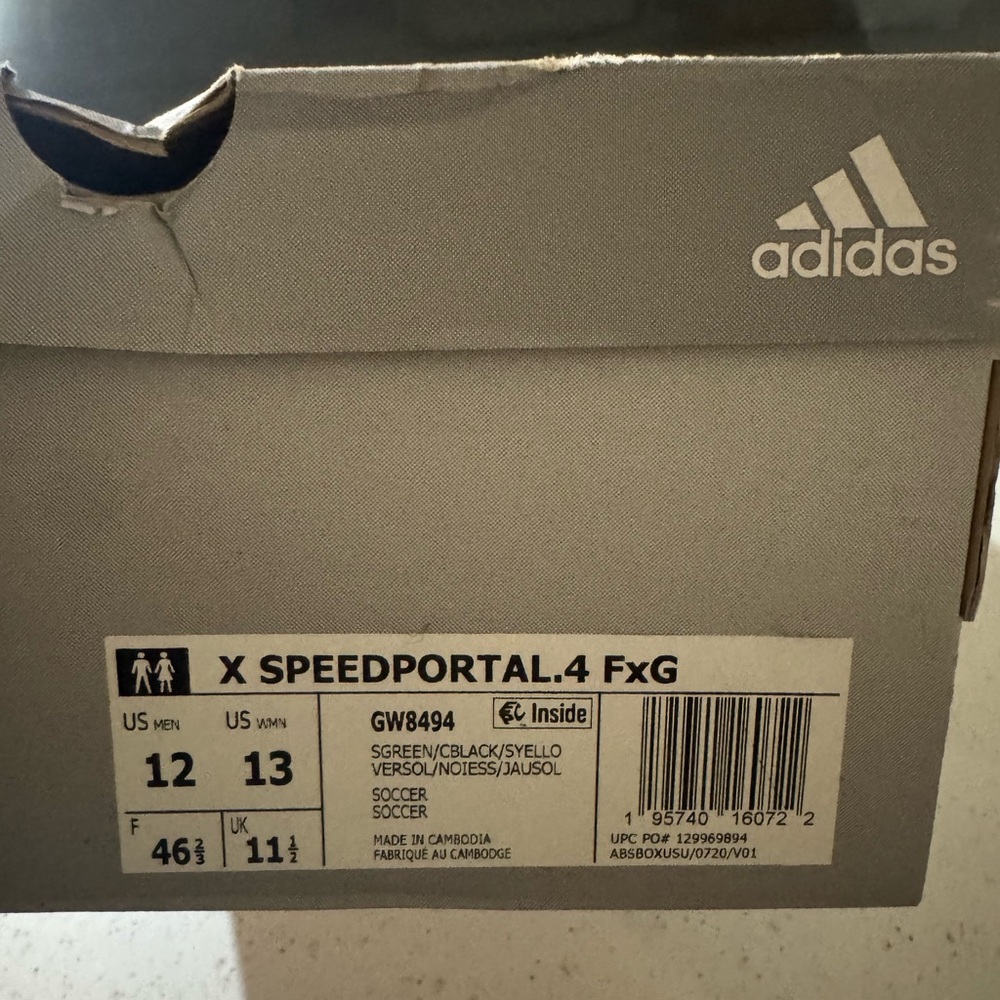 ADIDAS X SPEEDPORTAL.4 FXG - SOLAR GREEN/CORE BLACK/SOLAR YELLOW! - Picture 6 of 6